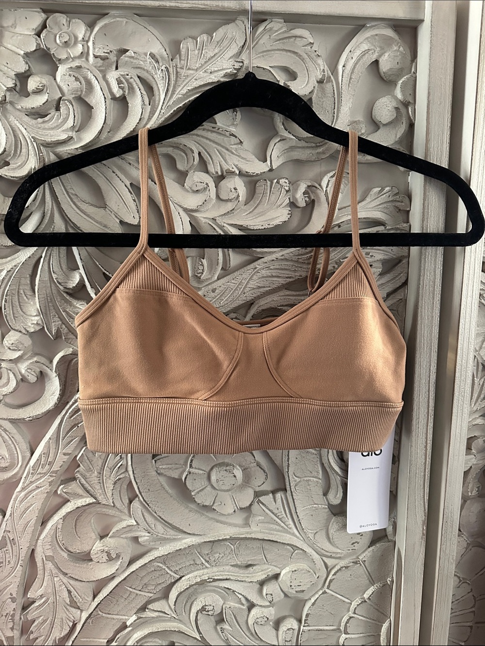 Alo Alosoft Head Start Bra - Toasted Almond Small